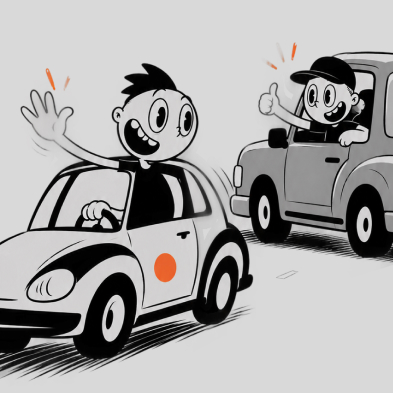 Two drivers connecting